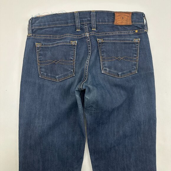 Lucky Brand Charlie Flare Women's size 0 Dark Wash Blue Denim Jeans - Picture 5 of 6